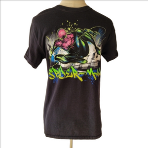 Spiderman Marvel Men's Black T-Shirt Sz: S